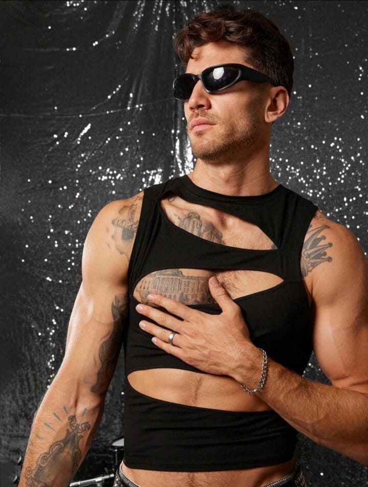 Men's Knitted Fashionable Casual Slim Fit Tank Top